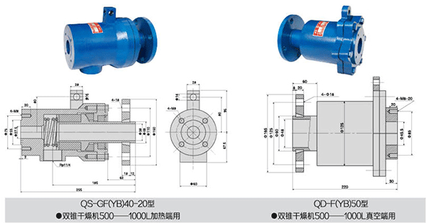 雙錐真空干燥機(jī)專用旋轉(zhuǎn)接頭